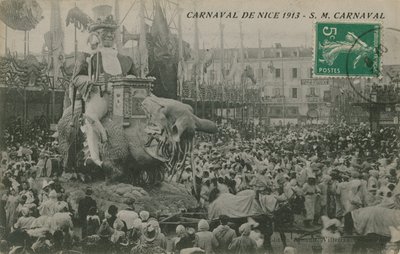 Carnaval van Nice 1913 door French Photographer