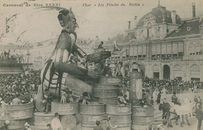 Carnaval van Nice, Char, Les Pilules du Diable door French Photographer