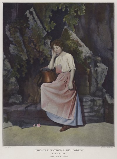 Cecile Sorel als Jane in Les Antibel door French Photographer