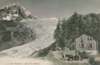Chamonix - Bossons gletsjer. Ansichtkaart verzonden in 1913 door French Photographer
