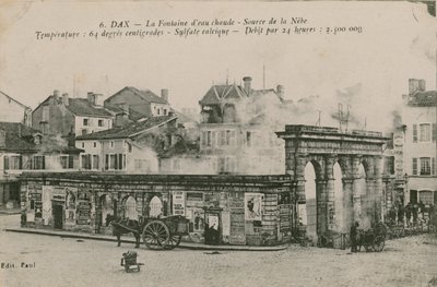 Dax - de warme waterbron - bron van Nebe door French Photographer