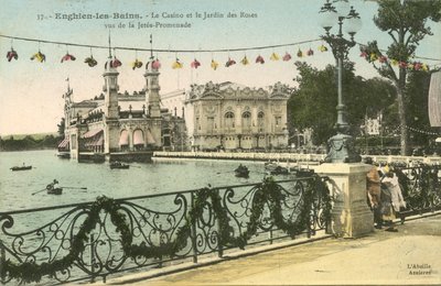 Enghien-Les-Bains, Het Casino, De Rozen Tuin door French Photographer