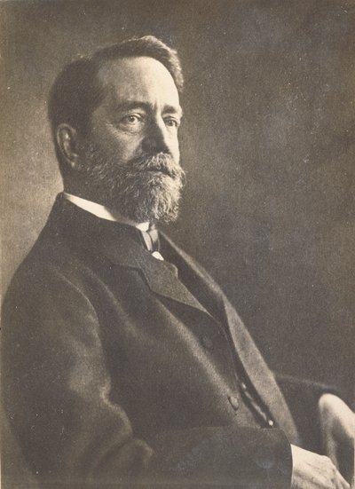 Felix Klein in Parijs (zwart-wit foto) door French Photographer