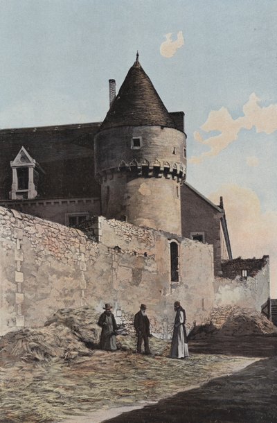 Fongombault, Hoektoren van het klooster door French Photographer