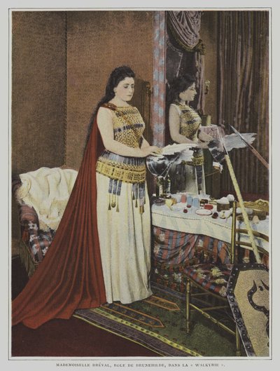 Franse sopraan Lucienne Breval in de rol van Brunnhilde in Richard Wagner
