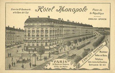 Hotel Monopole, Parijs door French Photographer
