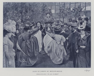 In de tuin van de Moulin Rouge, Parijs door French Photographer