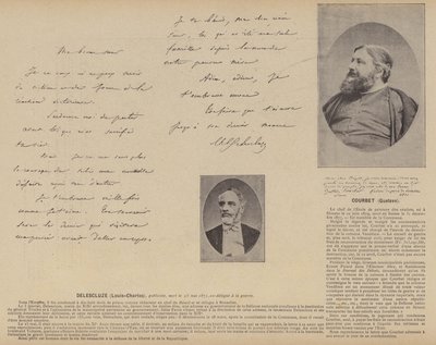 La Commune de Paris, Louis-Charles Delescluze, Gustave Courbet door French Photographer