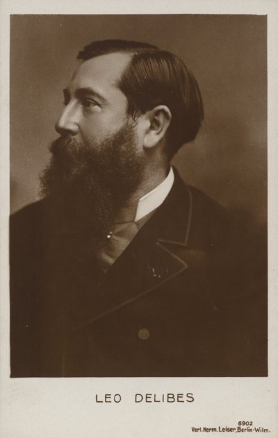 Leo Delibes, Franse componist (1836-1891) door French Photographer