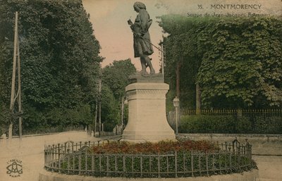 Montmorency - standbeeld van Jean-Jacques Rousseau door French Photographer