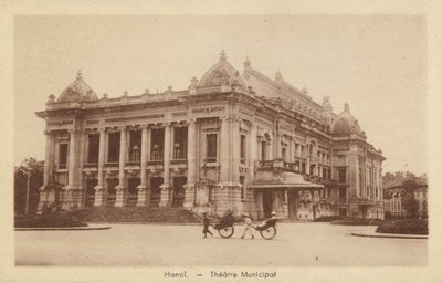 Gemeentelijk Theater, Hanoi, Frans Indochina door French Photographer