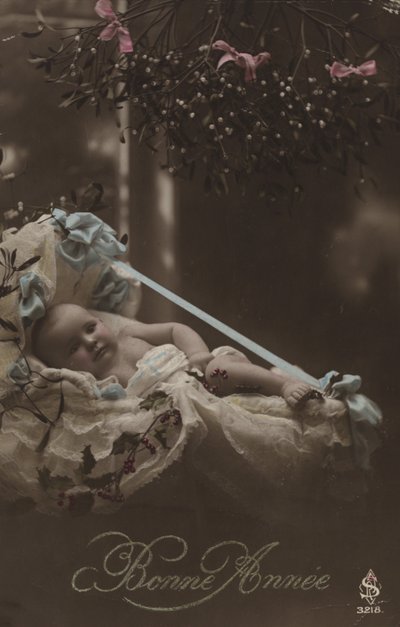 Nieuwjaarskaart met baby door French Photographer