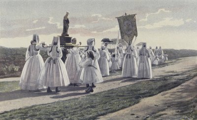 Ploare, Pardon, processie op het platteland door French Photographer