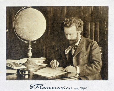 Portret van Camille Flammarion (1842 - 1925), Franse astronoom - fotografie door French Photographer