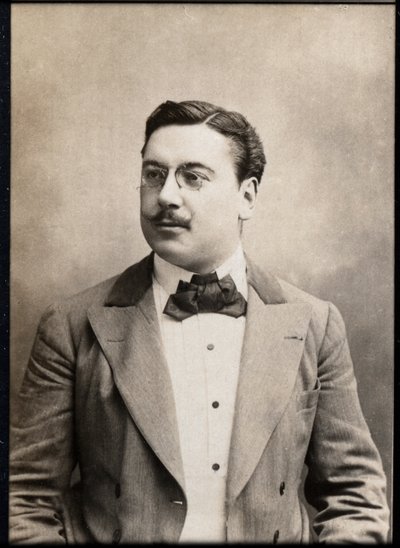 Portret van Leon Xanrof (1867-1953), Franse toneelschrijver en liedjesschrijver door French Photographer
