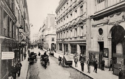Rue de Provence, Parijs (zw/w foto) door French Photographer