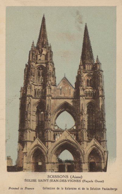 Soissons, Kerk Saint Jean Des Vignes door French Photographer