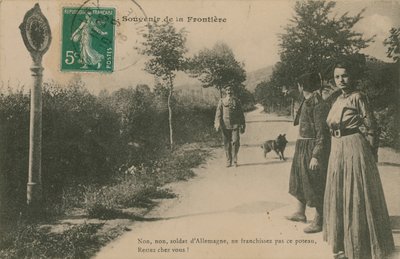 Souvenir van de Frans-Duitse grens door French Photographer