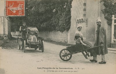 De vooruitgang van de locomotie door French Photographer