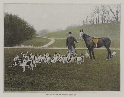De beagles van Graaf Cowley door French Photographer