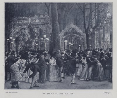 De tuin van de Bal Bullier, Parijs door French Photographer