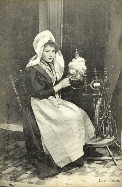 Een spinster door French Photographer