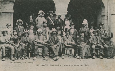 Huwelijk van Bressan Ebaudes in 1913 door French Photographer