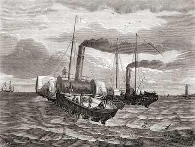 Een eerste poging in 1850 door John Watkins Brett