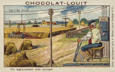 Een zeer drukke boer in het jaar 2000 door French School