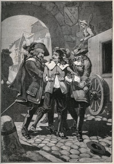 Ontvoering van Johann Friedrich Bottger (Boettger) (1591-1624) door de soldaten van Frederik-Augustus (Frederic Augustus) van Saksen, bekend als 