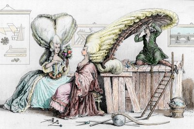 Academie voor Kappers, Rue de Coiffure, illustratie uit 