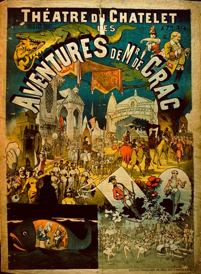 Avonturen van Mr De Crac - Franse circusposter door French School