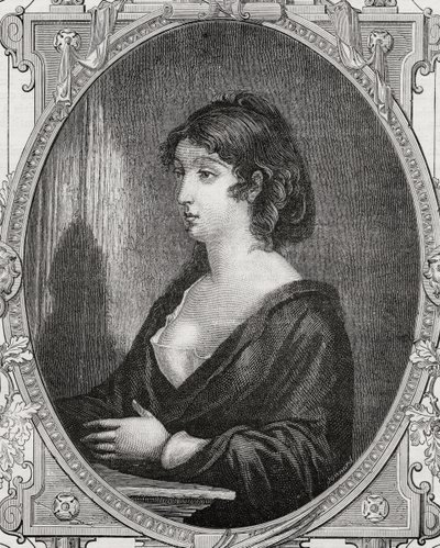 Aimee Cecile Renault (1774-94) gegraveerd door Pannemaker naar Rambert, uit 