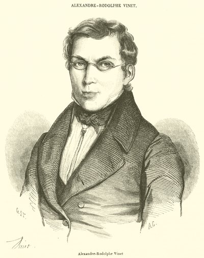 Alexandre-Rodolphe Vinet (gravure) door French School