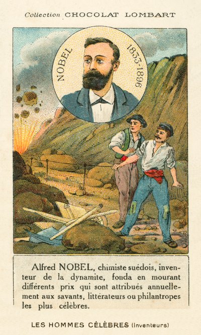 Alfred Nobel, Zweedse chemicus en industrieel die dynamiet uitvond door French School