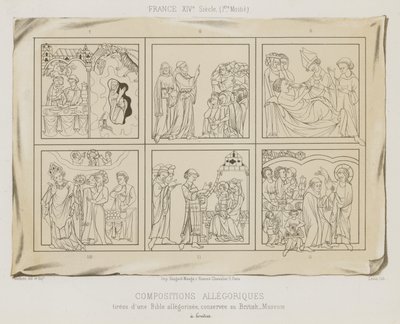 Allegorische composities door French School