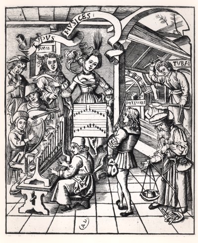 Allegorie van muziek door French School