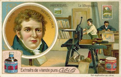Alois Senefelder, uitvinder van lithografie door French School