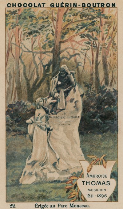Ambroise Thomas, Musicus, 1811-1896, Opgericht in Parc Monceau door French School