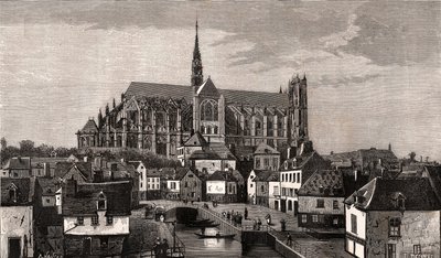 Amiens - Nord-Pas-de-Calais-Picardie - gravure in 