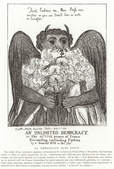 Een onbeperkte democratie, 1792 door French School