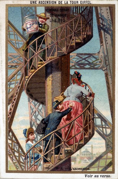 Een beklimming van de Eiffeltoren: via de trap door French School