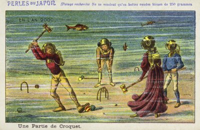 Een onderwater croquetspel in het jaar 2000 door French School