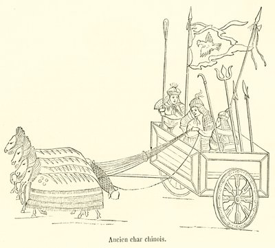Oude Chinese wagen door French School