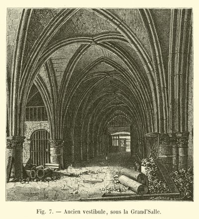 Oude vestibule, onder de Grote Zaal door French School