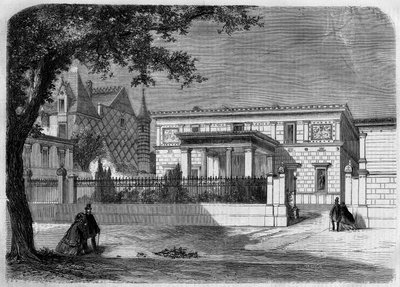Oude architectuur: uitzicht op de gevel van het Pompeiaanse huis van de 