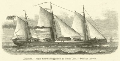 Angleterre, Royal-Sovereing, toepassing van het Coles-systeem door French School