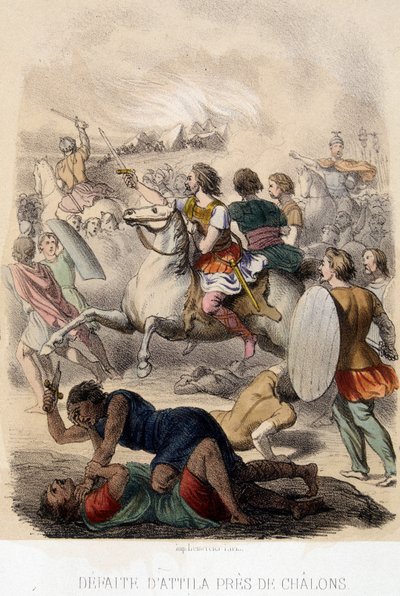 Barbaarse invasies - Nederlaag van Attila bij Chalons door French School