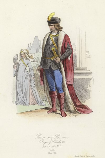 Baron en barones, bewind van Karel VIII van Frankrijk door French School