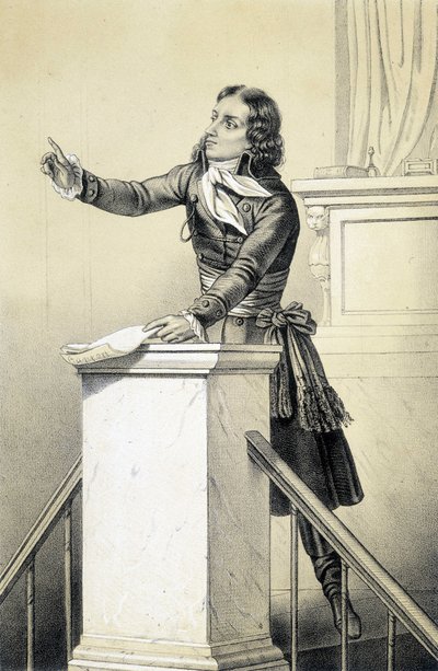 Barrère - in "Galerie historique de la Révolution française" door Albert Maurin door French School